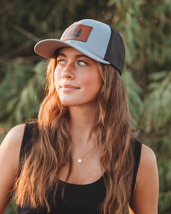 K'lani Trucker Hat -  Gray/Black 3 Pines