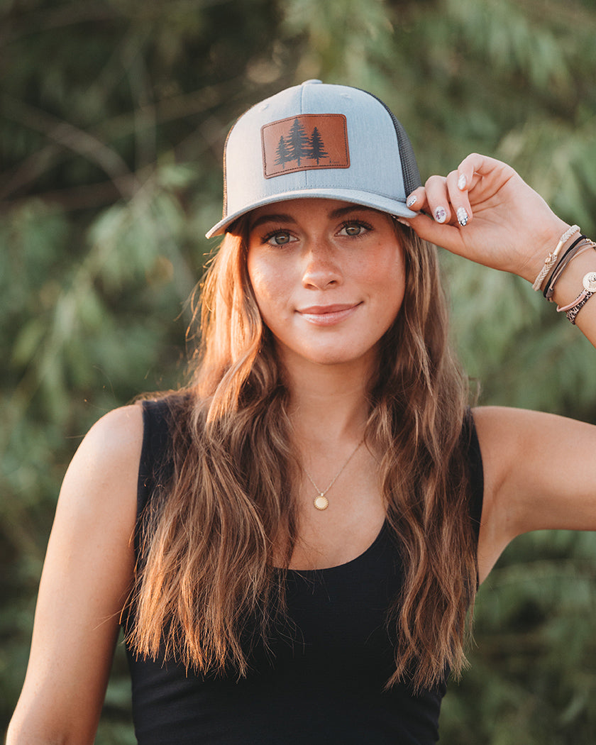 K'lani Trucker Hat -  Gray/Black 3 Pines