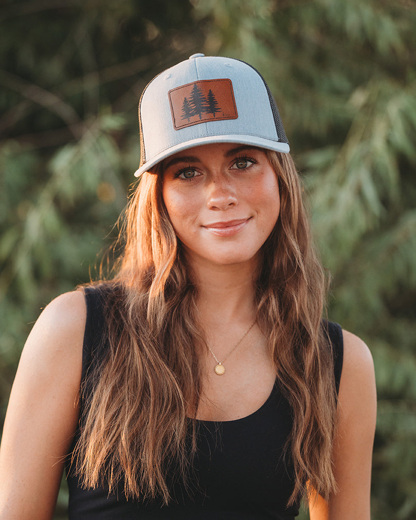 K'lani Trucker Hat -  Gray/Black 3 Pines
