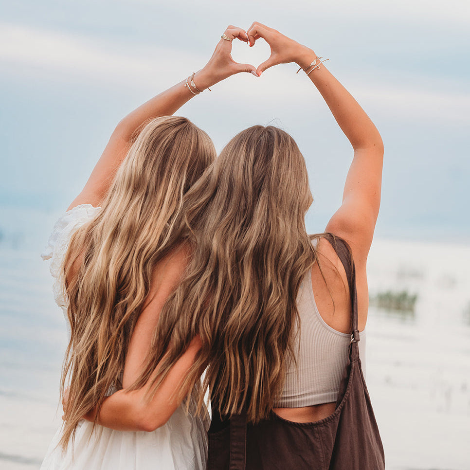 "Forever Friends" Nutral Sun Friendship Hair Tie Bracelets