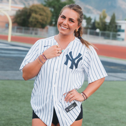 "Game Day" Crimson & Navy Hair Tie Bracelets