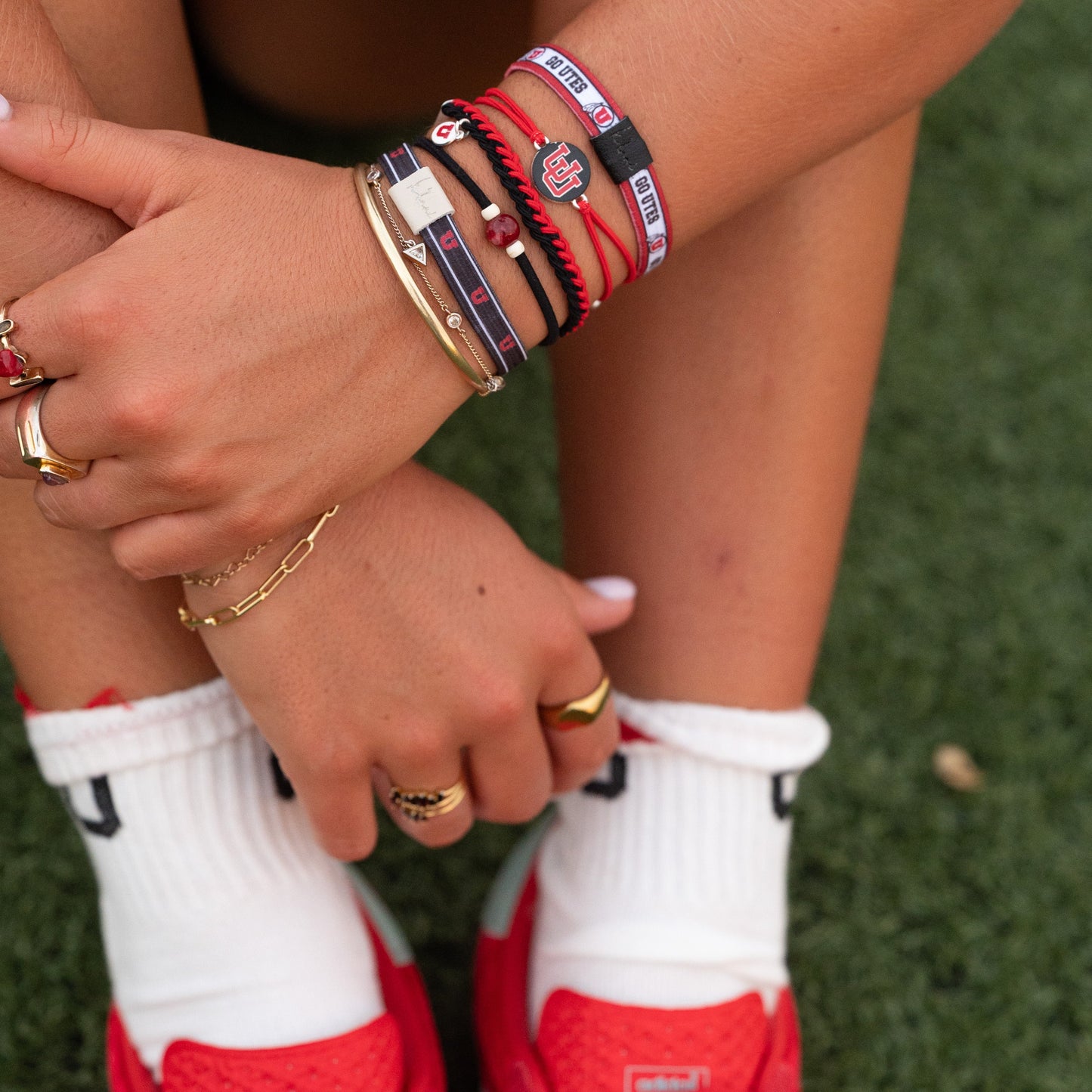 "Game Day" University of Utah Hair Tie Bracelets