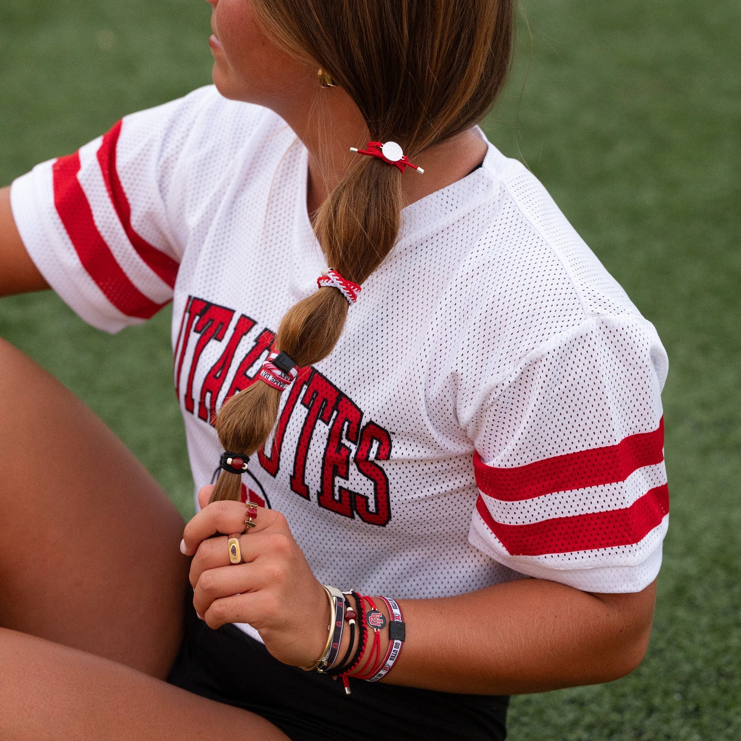 "Game Day" University of Utah Hair Tie Bracelets