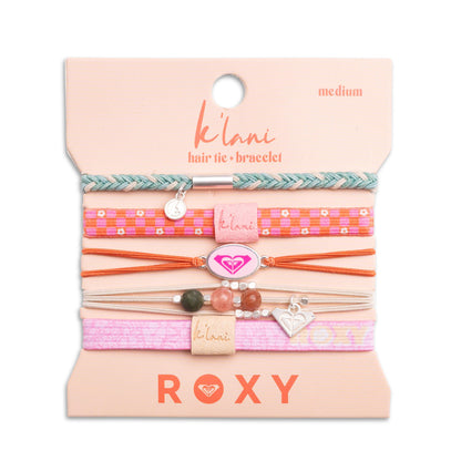 Roxy Pink Tropics - Hair Tie Bracelet