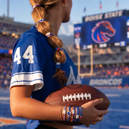 Boise State University Game Day Hair Tie Bracelets