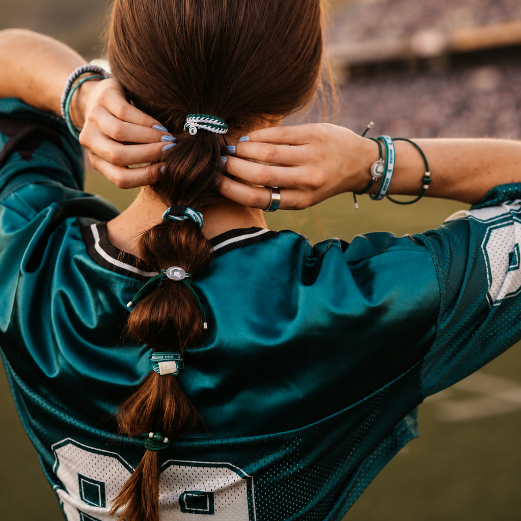 Michigan State Game Day Hair Tie Bracelets