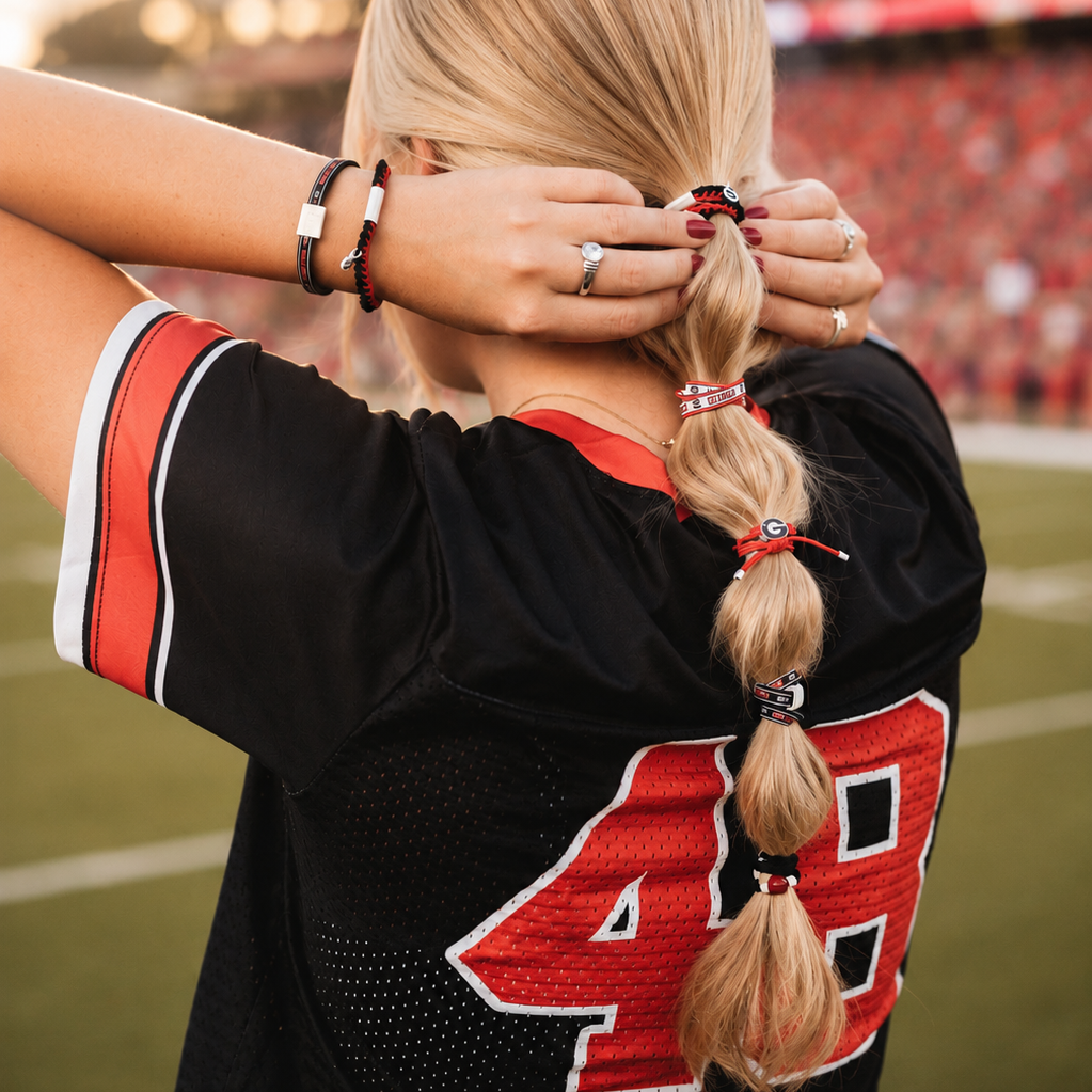 University of Georgia Game Day Hair Tie Bracelets