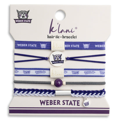 Weber State University Game Day Hair Tie Bracelets