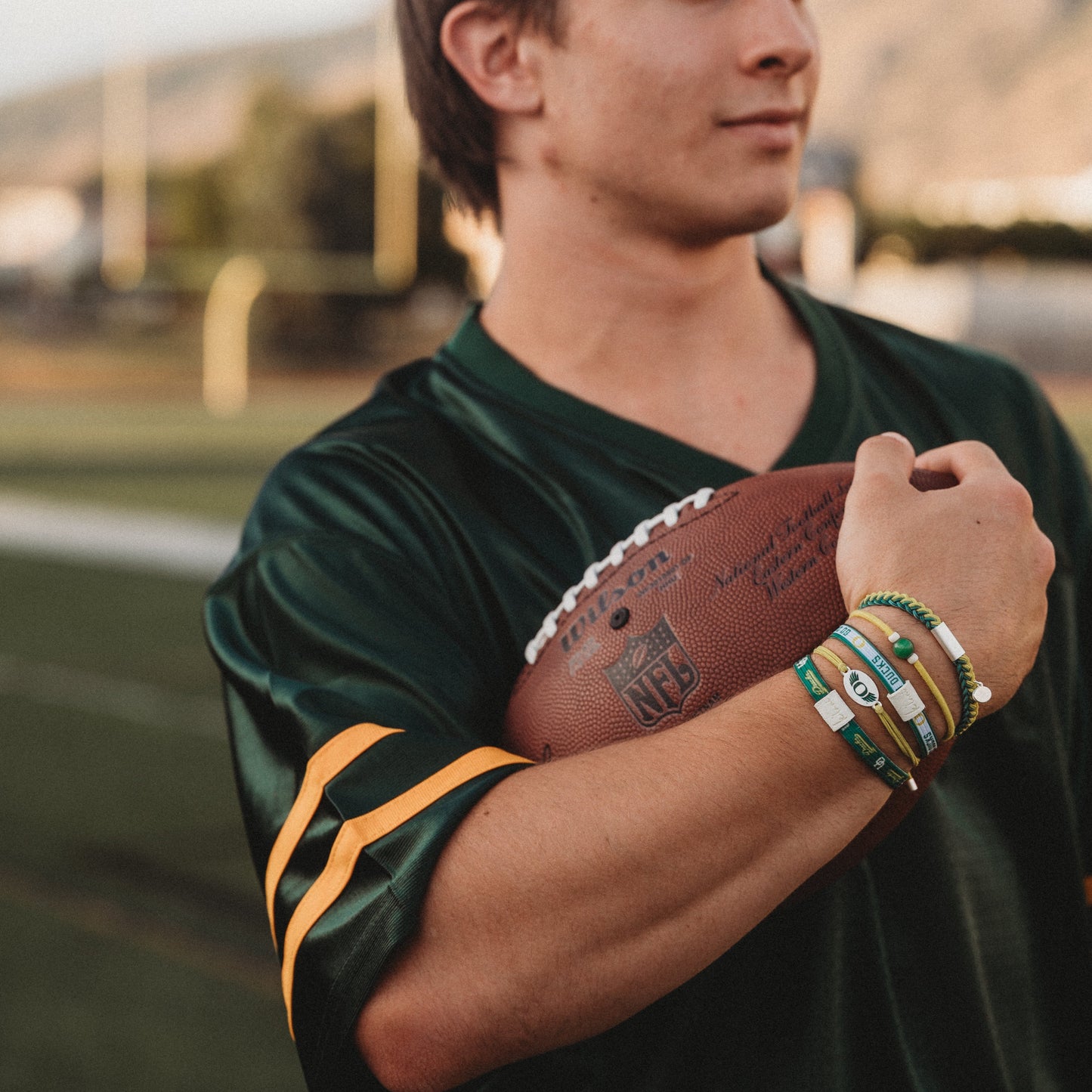 University of Oregon Game Day Hair Tie Bracelets