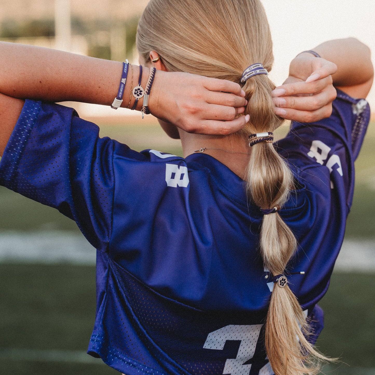University of Washington Game Day Hair Tie Bracelets
