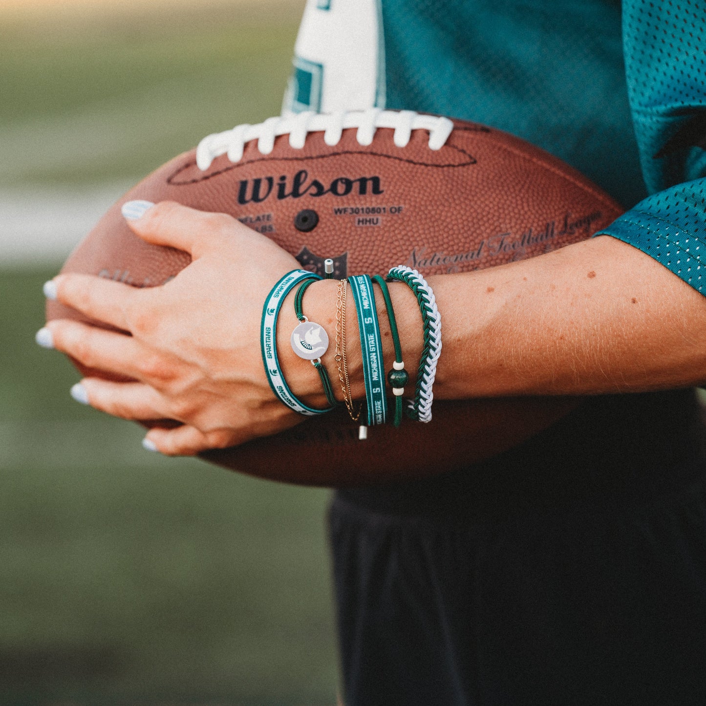 Michigan State Game Day Hair Tie Bracelets