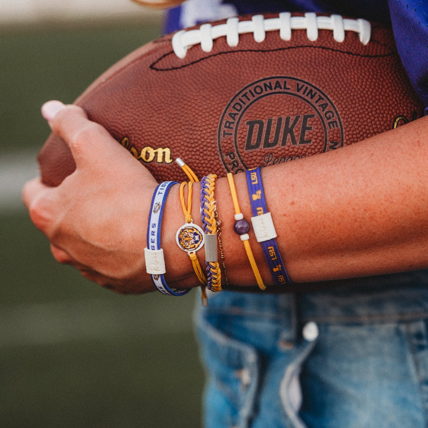 Louisiana State University Game Day Hair Tie Bracelets