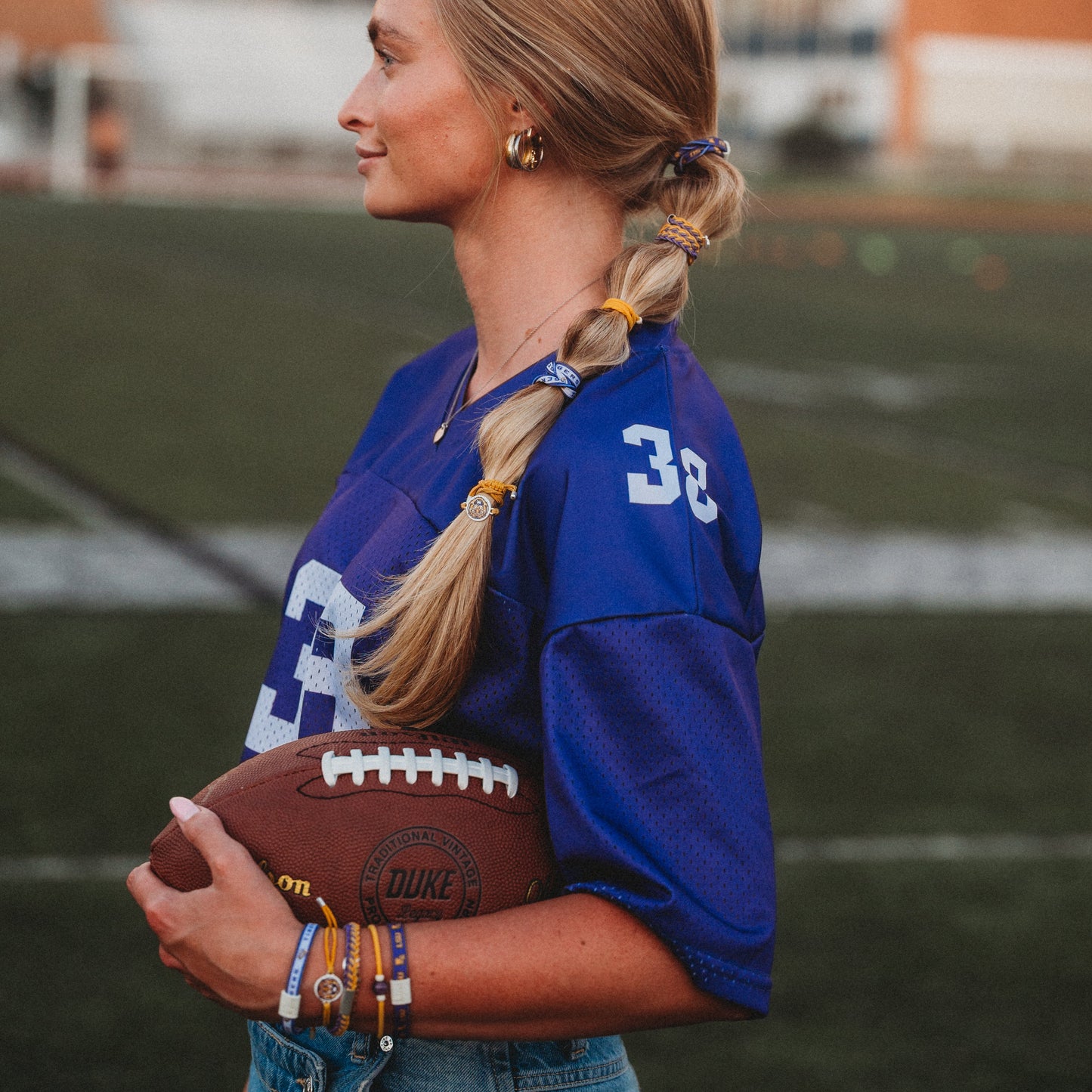 Louisiana State University Game Day Hair Tie Bracelets