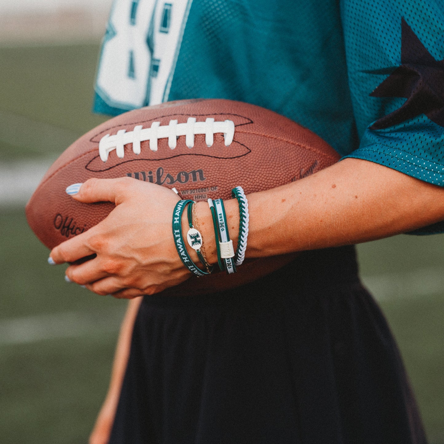 Hawaii University Game Day Hair Tie Bracelets