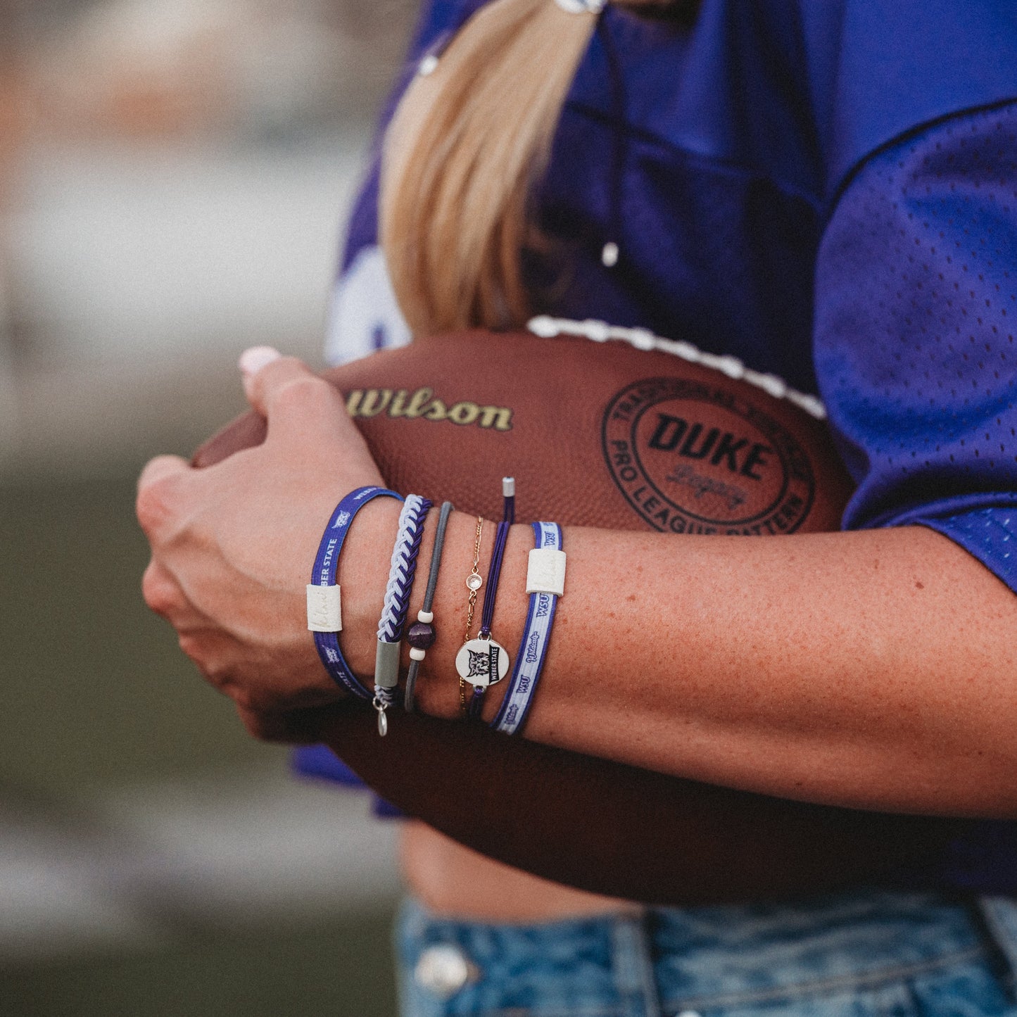 Weber State University Game Day Hair Tie Bracelets