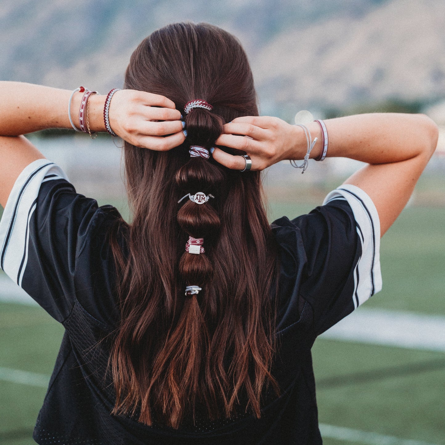 Texas A&M University Game Day Hair Tie Bracelets