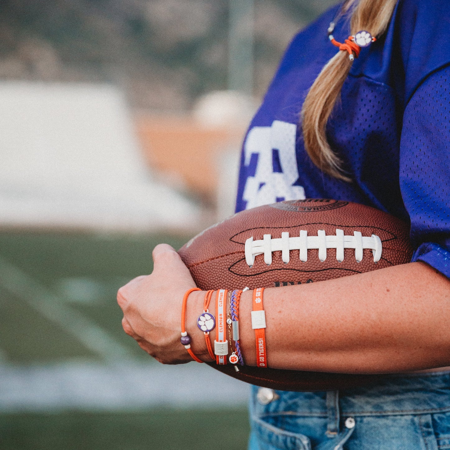 Clemson University Game Day Hair Tie Bracelets