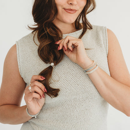 "Tide" Seashell Beach Vibe Hair Tie Rings