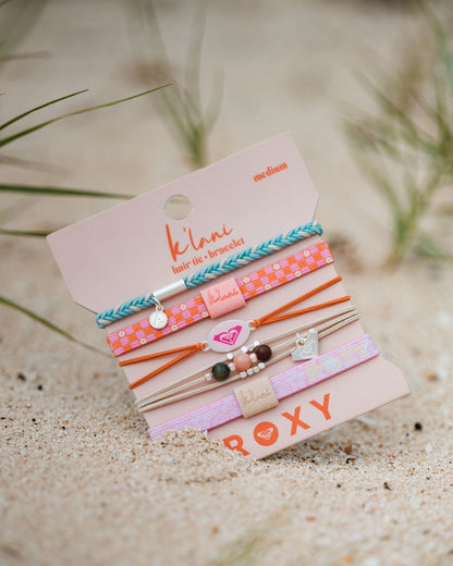 Roxy Pink Tropics - Hair Tie Bracelet