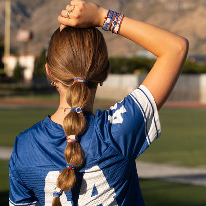 Boise State University Game Day Hair Tie Bracelets