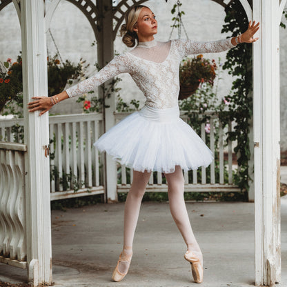 "Relevé" Pink Floral with Ballet Slipper Hair Tie Bracelets