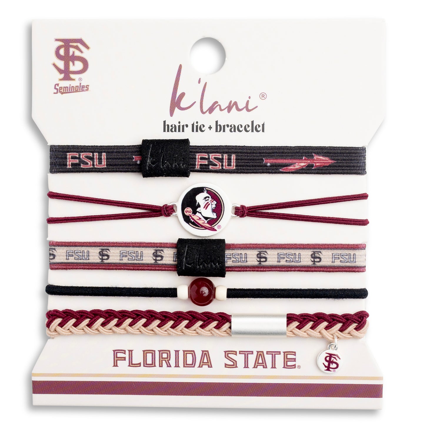 Florida State University Game Day Hair Tie Bracelets