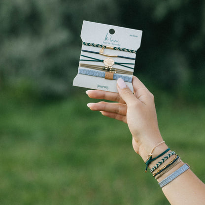 "Journey" Green Sea Turtle Hair Tie Bracelets