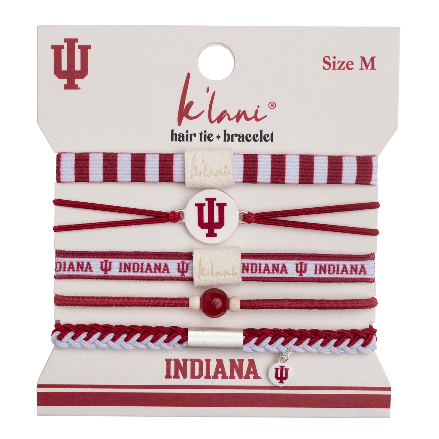 Indiana University Game Day Hair Tie Bracelets