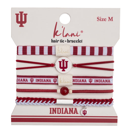 Indiana University Game Day Hair Tie Bracelets