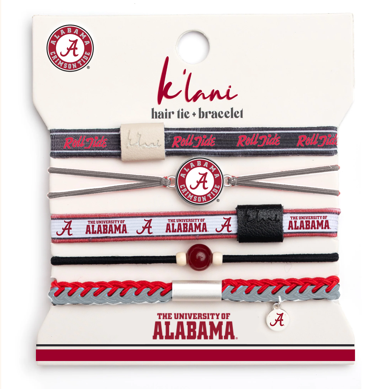 "Pre=Sale" University of Alabama Game Day Hair Tie Bracelets