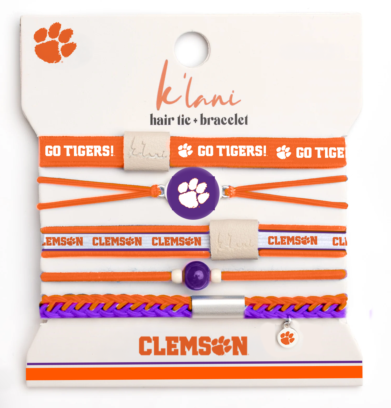 Pre-sale - Clemson Game Day Hair Tie Bracelets