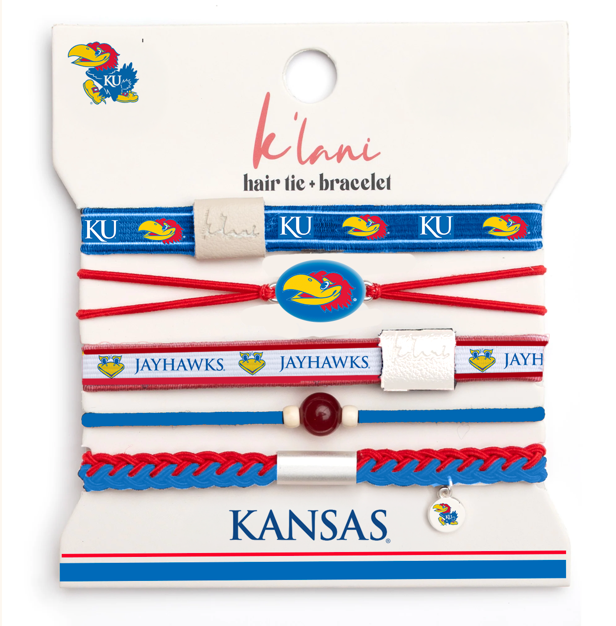 Pre-Sale -  Kansas Game Day Hair Tie Bracelets