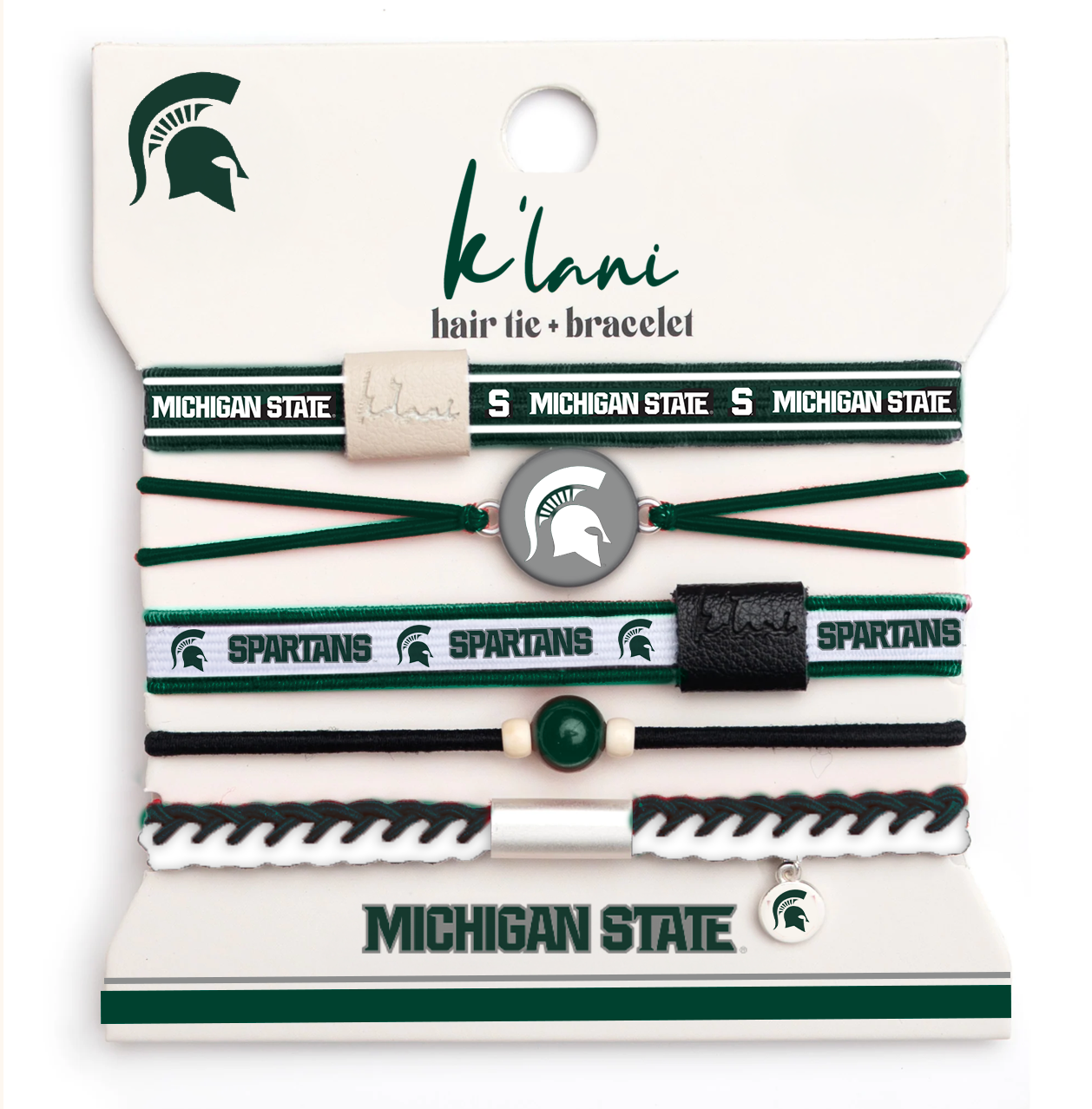 Pre-Sale - Michigan State Game Day Hair Tie Bracelets