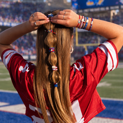 University of Kansas Game Day Hair Tie Bracelets