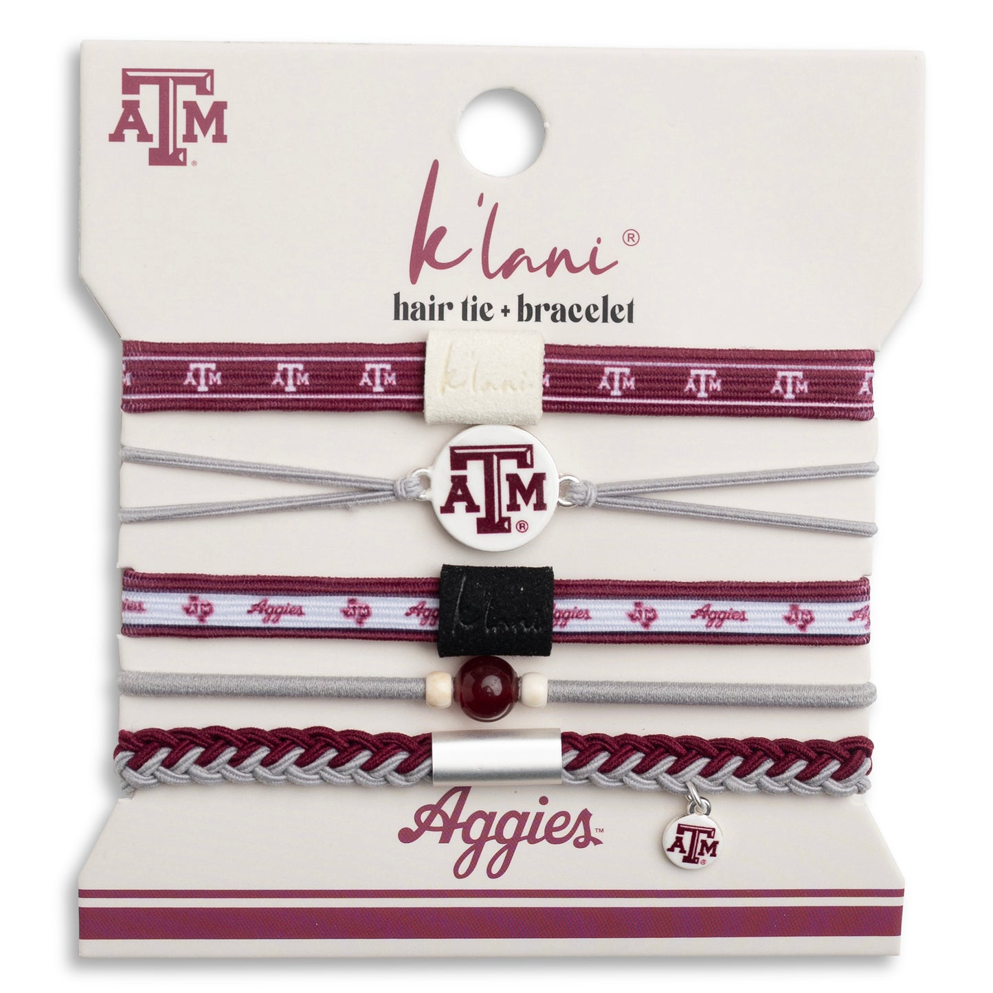 Texas A&M University Game Day Hair Tie Bracelets