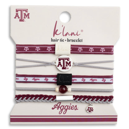 Texas A&M University Game Day Hair Tie Bracelets