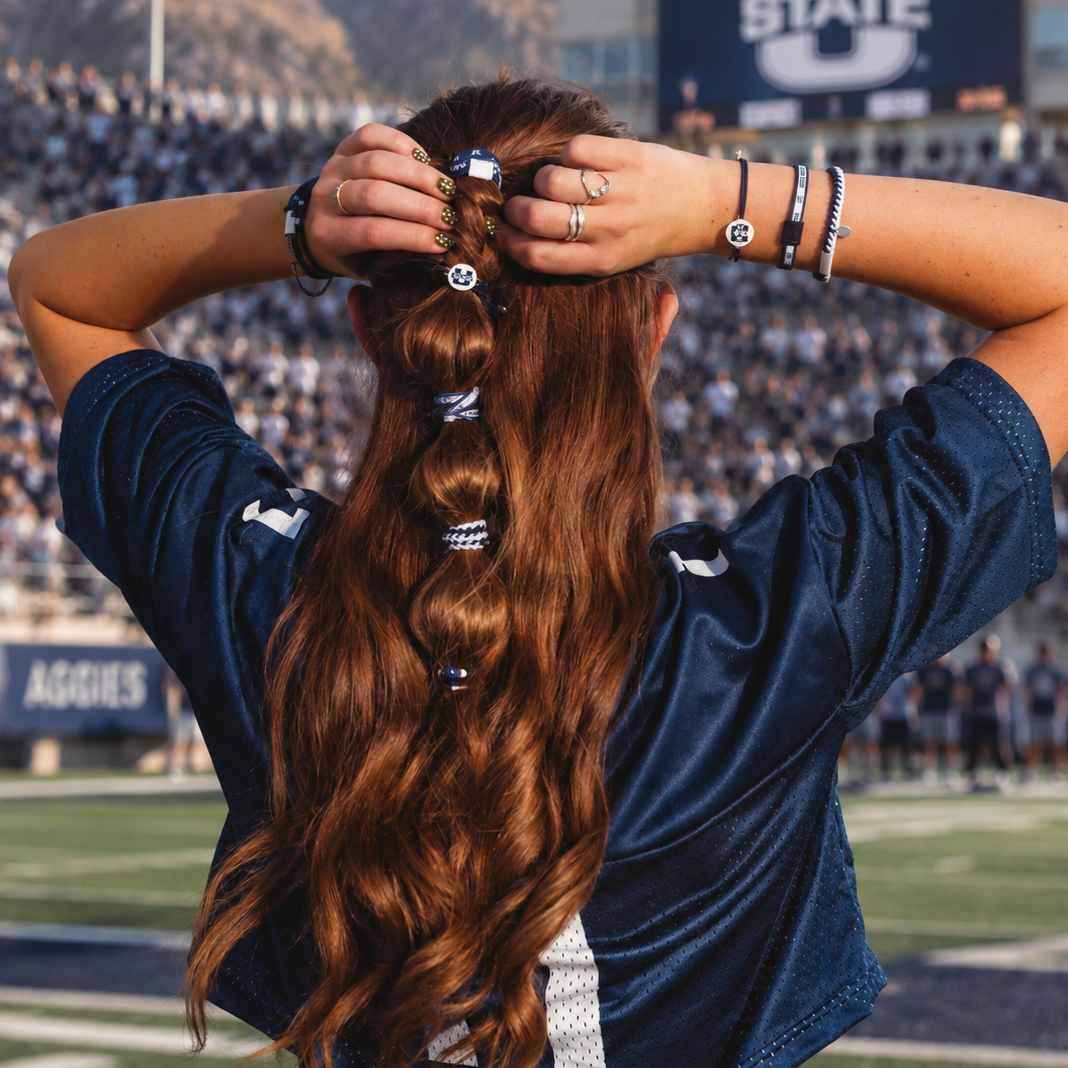 Utah State University Game Day Hair Tie Bracelets