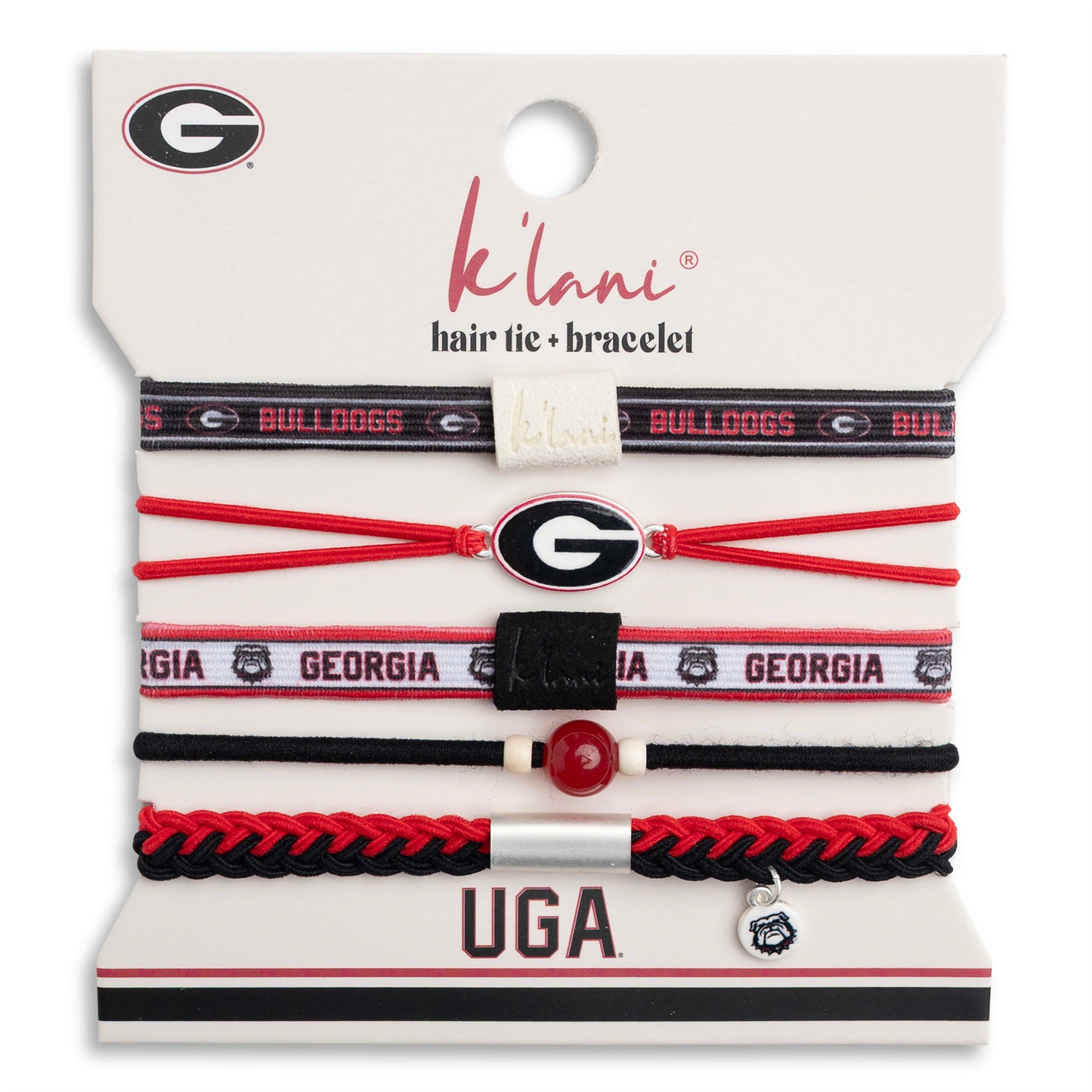 University of Georgia Game Day Hair Tie Bracelets