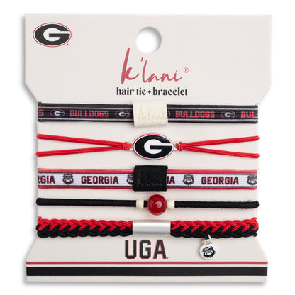 University of Georgia Game Day Hair Tie Bracelets