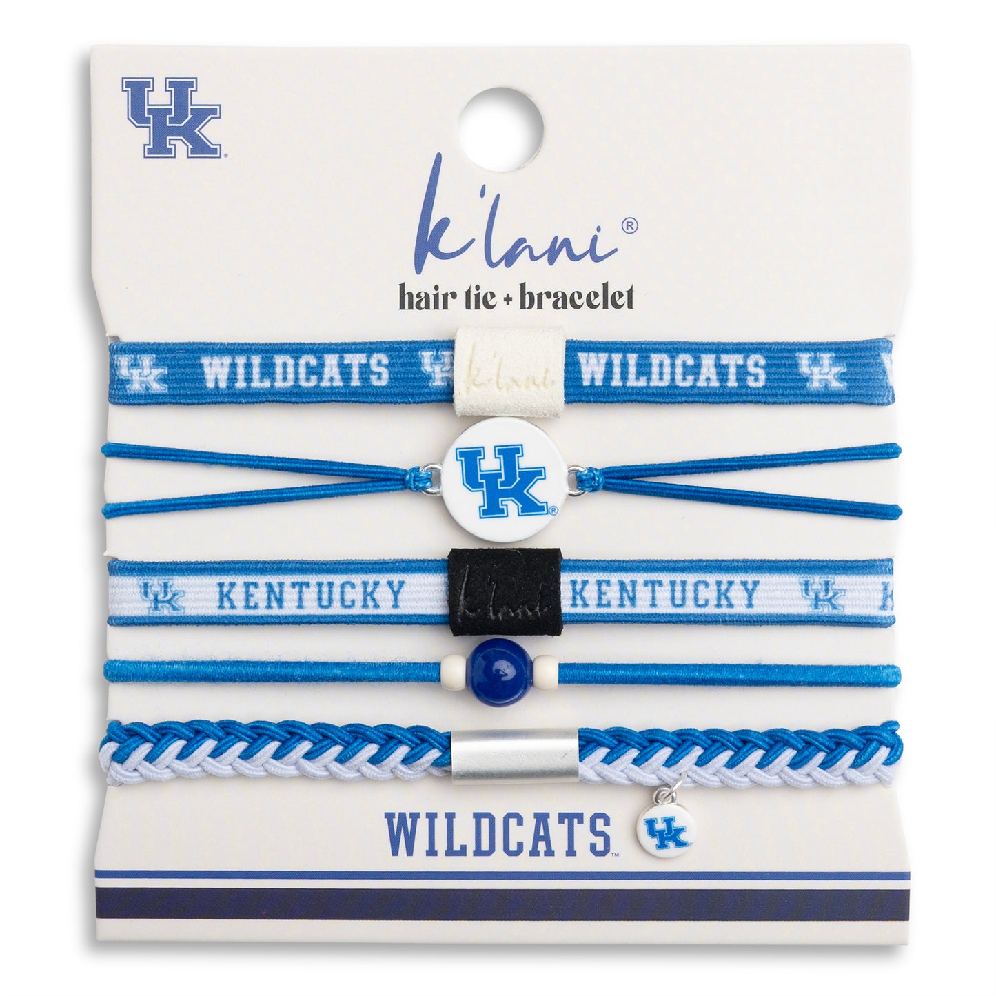 University of Kentucky Game Day Hair Tie Bracelets