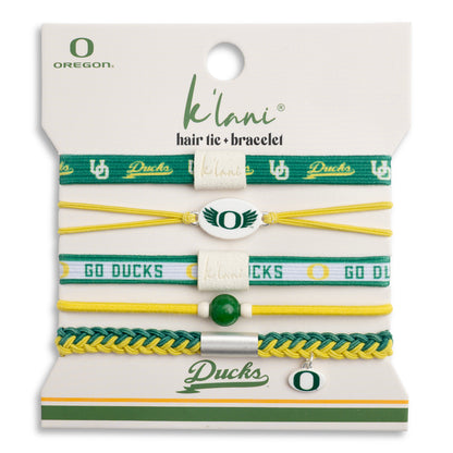 University of Oregon Game Day Hair Tie Bracelets