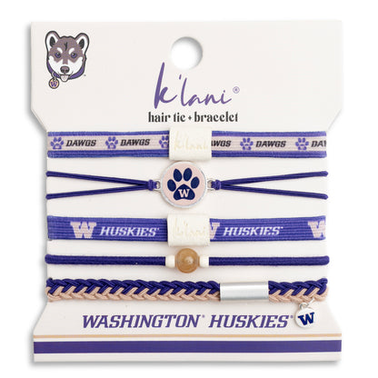 University of Washington Game Day Hair Tie Bracelets