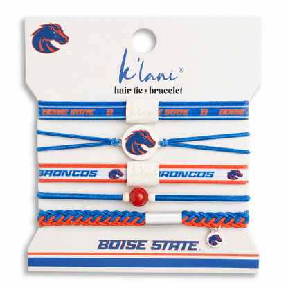 Boise State University Game Day Hair Tie Bracelets