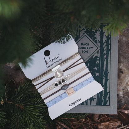"Empower" Camo, Pine Tree and Earthy Tone Hair Tie Bracelets