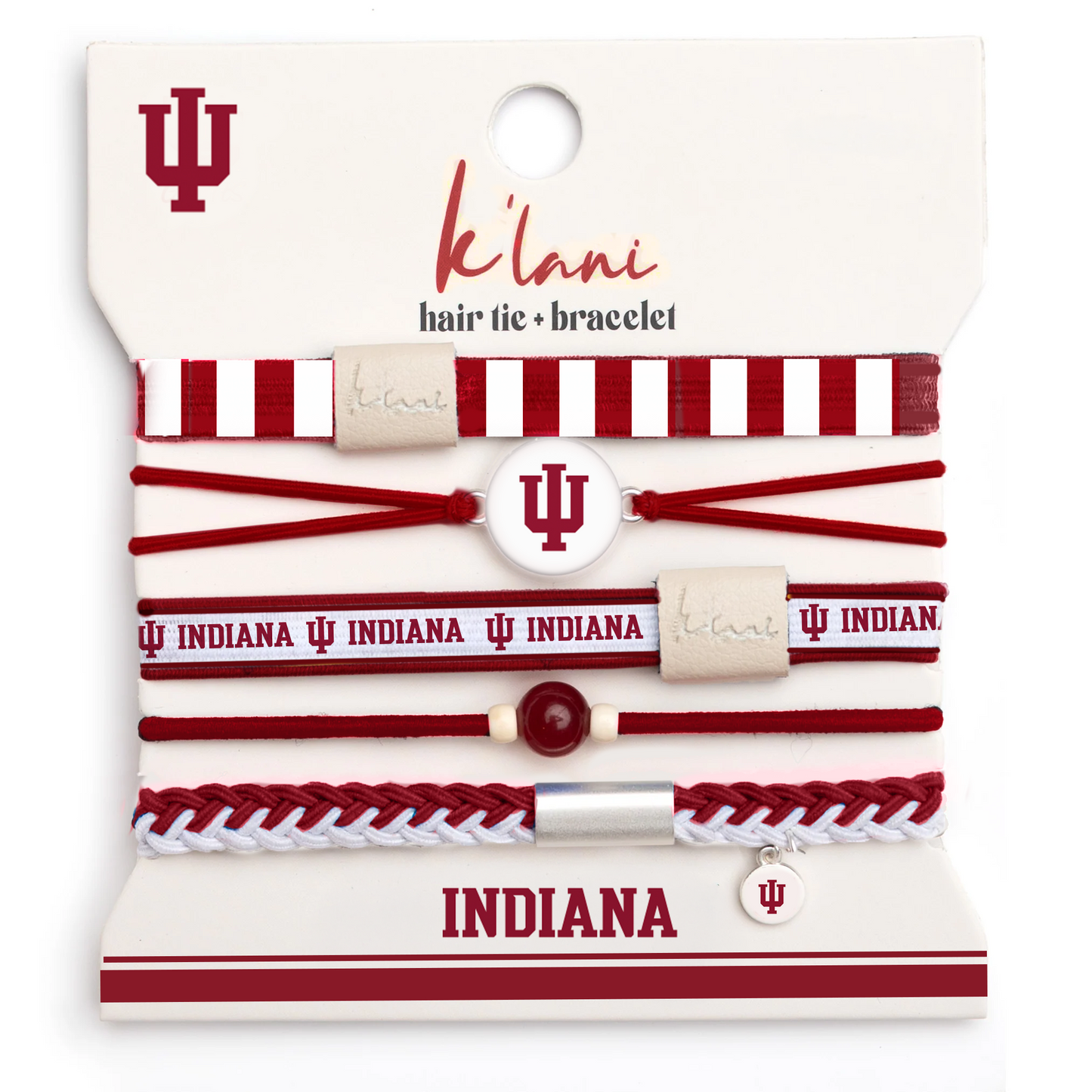 Pre-Sale - Indiana Game Day Hair Tie Bracelets