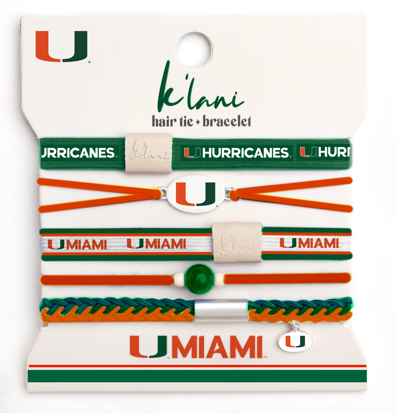 Pre-Sale - Miami Game Day Hair Tie Bracelets
