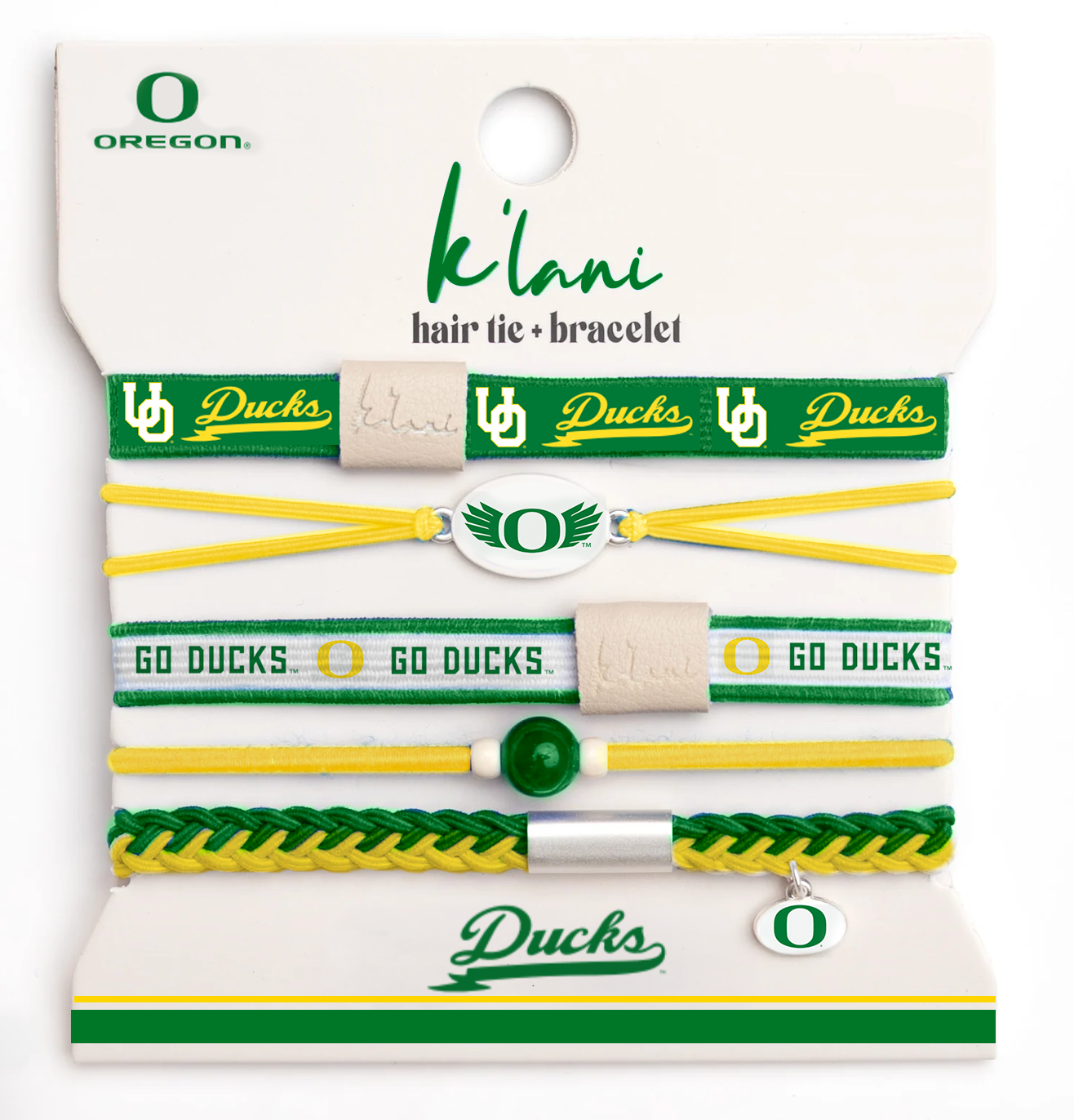 Pre-sale - Oregon Game Day Hair Tie Bracelets