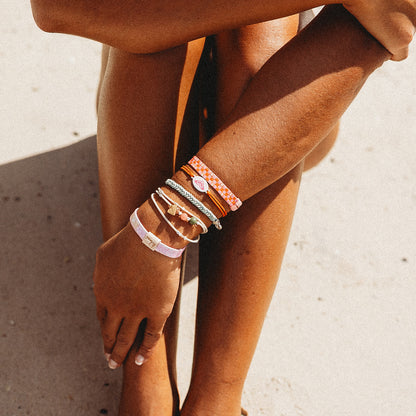 Roxy Pink Tropics - Hair Tie Bracelet